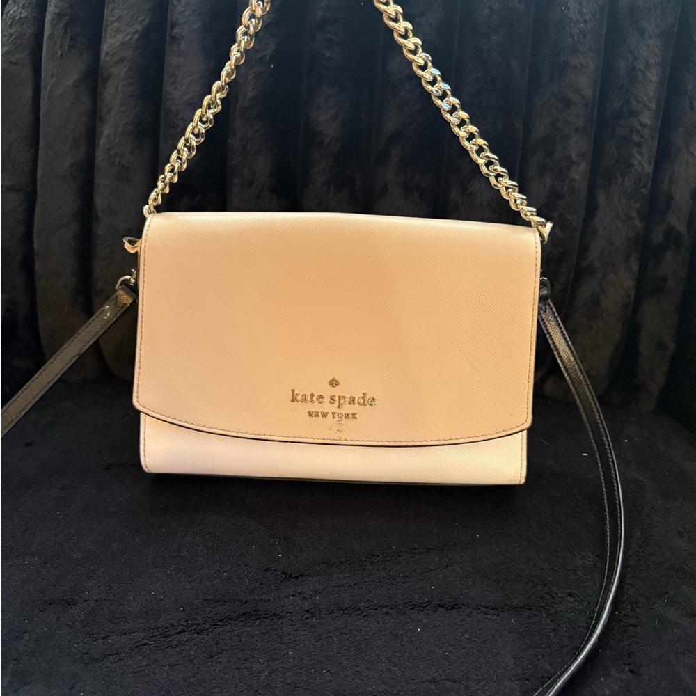 Kate Spade Beige Crossbody Bag w matching wallet SET